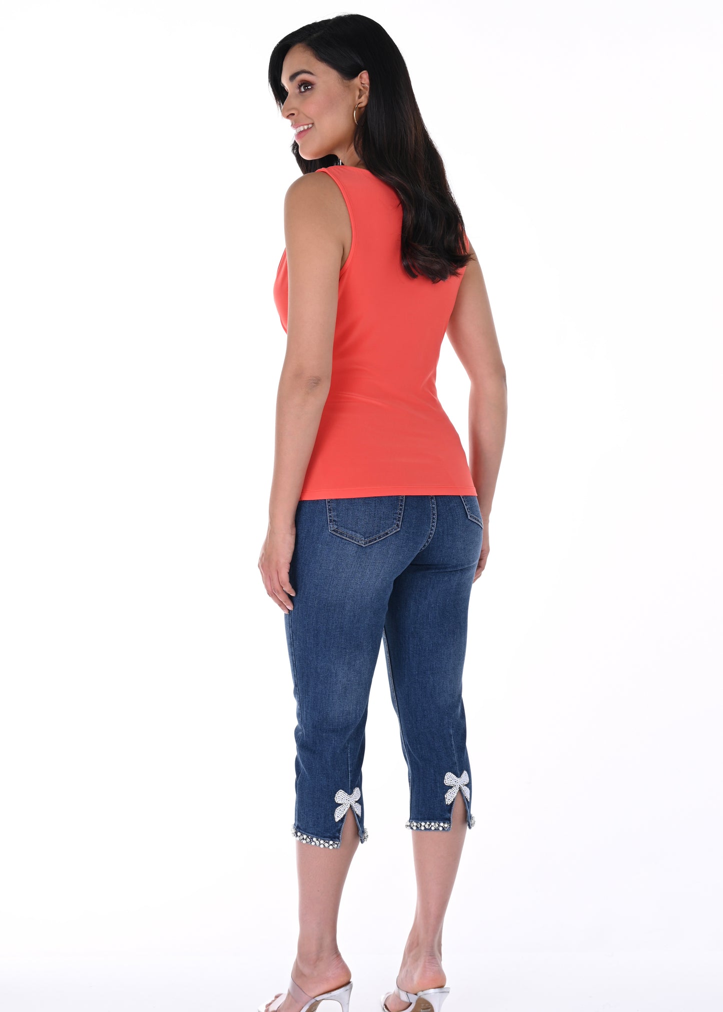 The Bow Back Cropped Denim