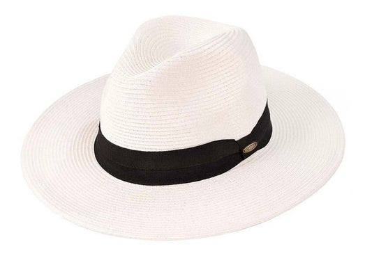 Paper Braid Panama Hat with BLK Band