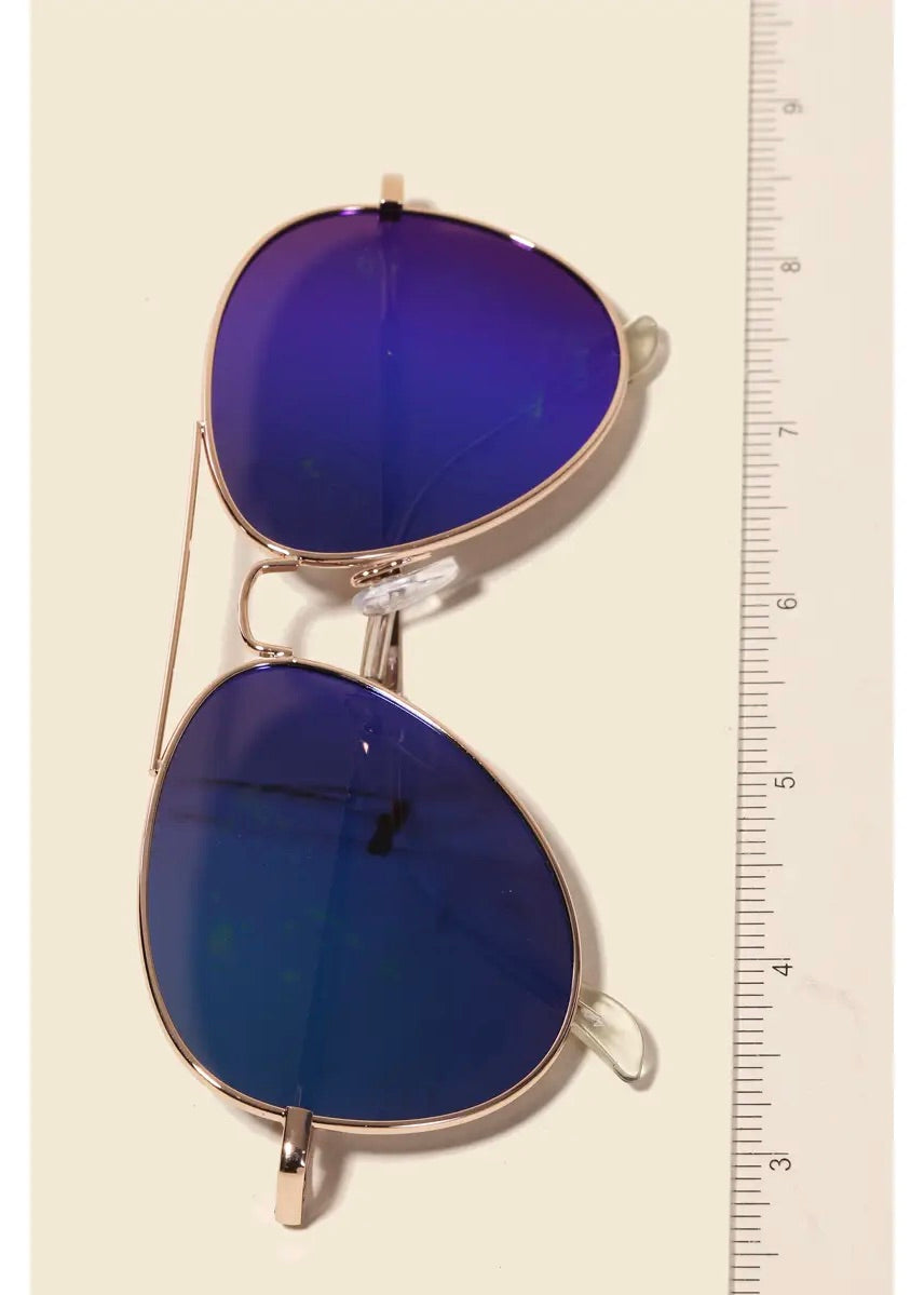 Prismatic Splash Aviator Sunglasses